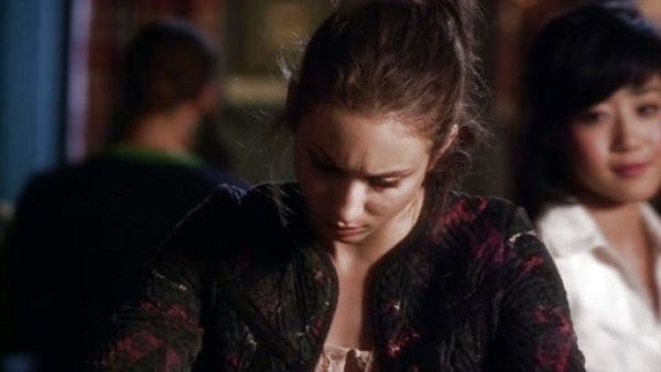 Spencer Hastings's Jacquard Woven Cardigan on Pretty Little Liars
