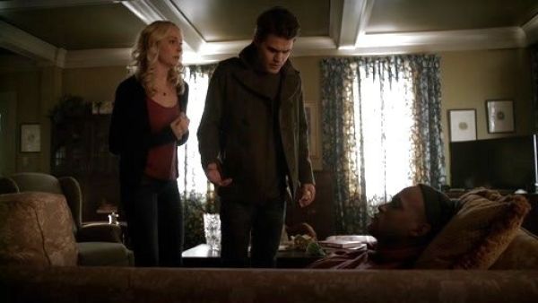 Stefan Salvatore's Peacoat with Zip Out Bib on The Vampire Diaries