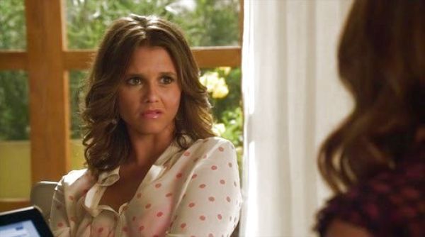 Sutton Mercer's Print Chiffon Shirt on The Lying Game