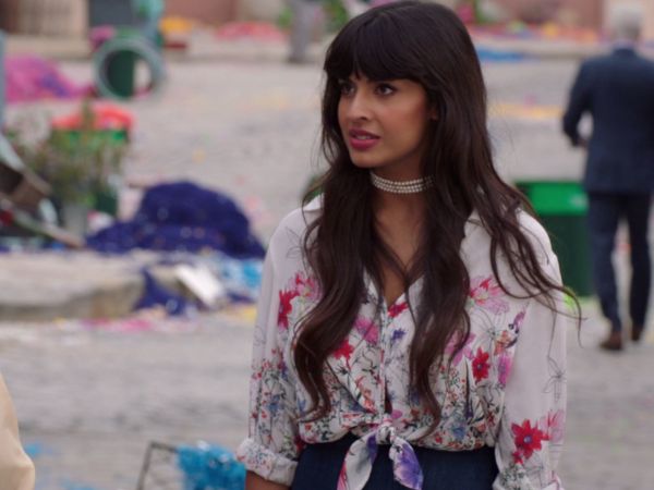Tahani's Floral Watercolor Top on The Good Place