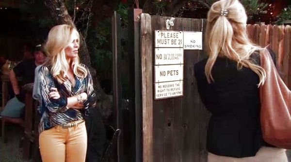 Tamra Barney's Drill Yellow Classic Skinny Cristen Jeans on The Real Housewives of Orange County