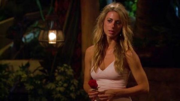 Tenley Molzahn's Dream in Lace Blush Pink Midi Dress on Bachelor in Paradise