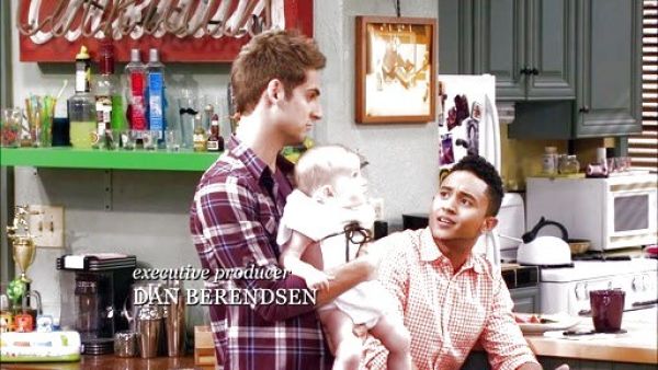 Tucker Dobbs's Classic-Fit Non-Iron Orange Gingham Shirt on Baby Daddy