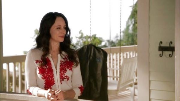Victoria Grayson's Classic Embroidered Cardigan on Revenge