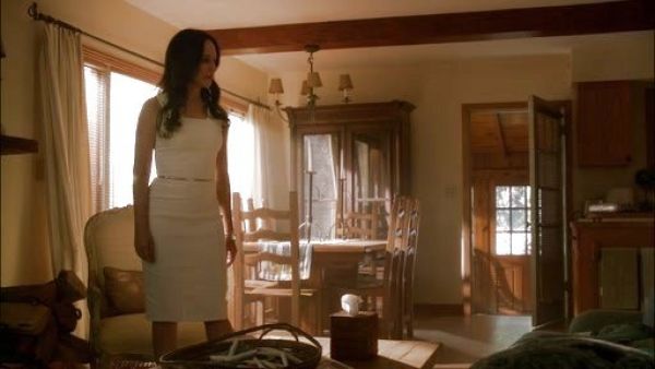 Victoria Grayson's Double-Face Stretch Sheath Dress on Revenge