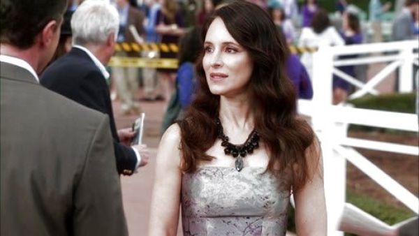 Victoria Grayson's Multicolor Nevis Dijon Treeprint Strapless Dress on Revenge