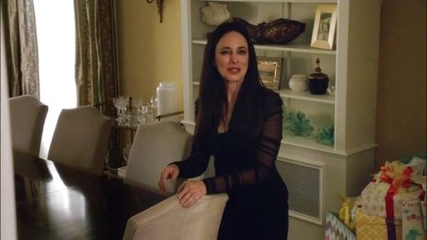 Victoria Grayson's Tulle-Sleeves Blazer on Revenge