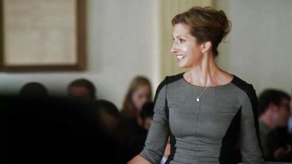 Wendy Parks's Long-Sleeve Side-Panel Dress on How to Get Away With Murder