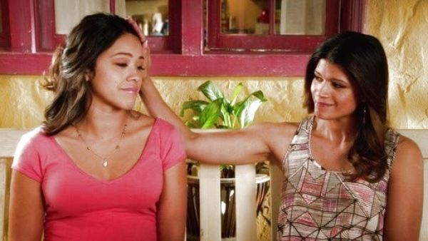 Xiomara Villanueva's Print Racerback Tank on Jane the Virgin