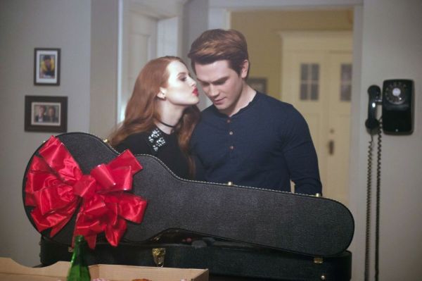 Cheryl Blossom's Black Embellished Sweater