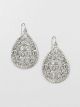 Pavé Openwork Teardrop Earrings
