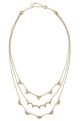 Pavé Chevron Necklace - Gold