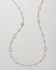 Rosé Rock Candy Mini Lollipop and Ball Necklace in Rose Quartz, 37"