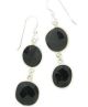 Abstract Black Spinel Earrings