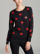 Allover Lips Sweater