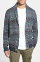 'Anchorage' Fair Isle Shawl Collar Cardigan