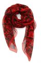 'Animalier Skull' Featherweight Silk Scarf