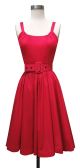 Annette Red Voile Dress