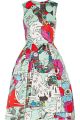 Astere printed satin dress