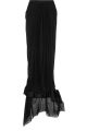 Asymmetric Silk-Chiffon Maxi Skirt