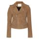 Basalt suede biker jacket