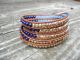 Beaded Leather Wrap Bracelet