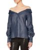 Beatriz Off Shoulder Chambray Top