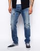 Belther 608K Slim Tapered Fit Mid Distress Jeans