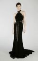 Black Halter Gown