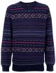Blue Fantasia Patterned Sweater