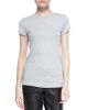 Boy-Fit Jersey Tee, Heather Gray