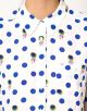 Brett Single Pocket Shirt in Polka Dot Thistles Print