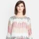 'Briar' Multi Stripe Pleated Bell Sleeve Top