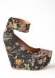 Camden Floral Wedge