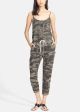 Camo Print Linen Jumpsuit