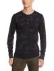 Camouflage Long-Sleeve Henley Shirt