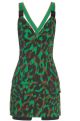 Camouflage-print stretch-canvas mini dress