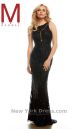 Cassandra Stone Black Geometric Sequin Gown Style 4332A