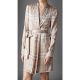 Check Stretch-Silk Dressing Gown