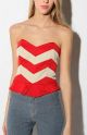 Chevron Stripe Bustier