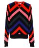 Chevron Stripe Mohair Sweater