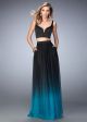 Chic Beaded Ombre Two Piece Dress Style 22694