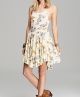 Circles of Flowers Printed Slip Dress
