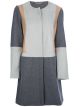 Colorblock Round-Neck Coat