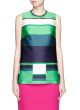 COLOURBLOCK STRIPE SATIN DUCHESSE TOP