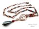 Copper wire wrapped necklace