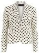 Cream spot blazer