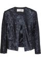 Cropped sequined jacket