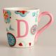"D" Monogram Mug