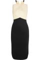 Darlington two-tone woven paper and crepe dress